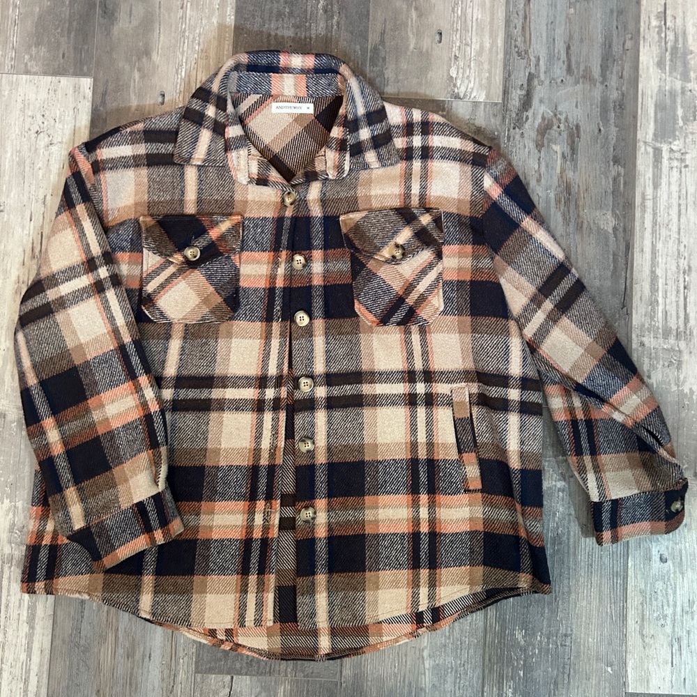 Women's Plaid Wool Jacket